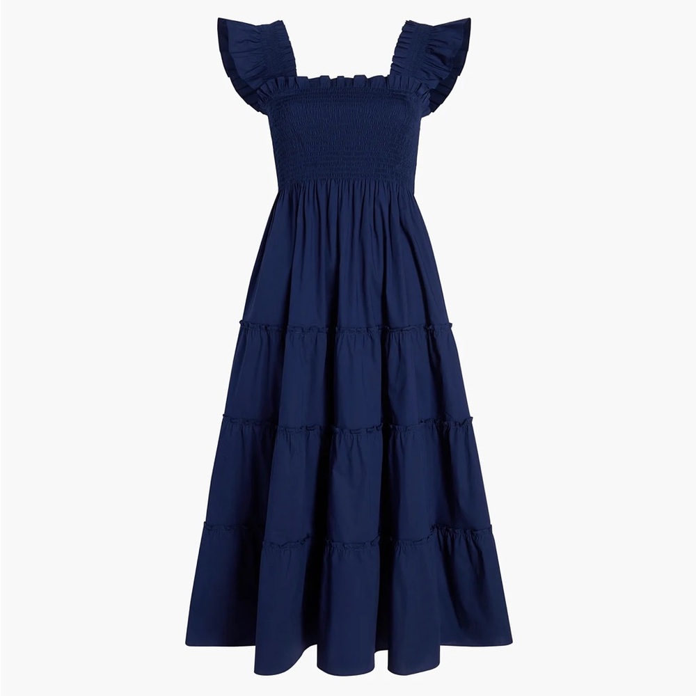 Hill House Nap Dress in Navy Cotton